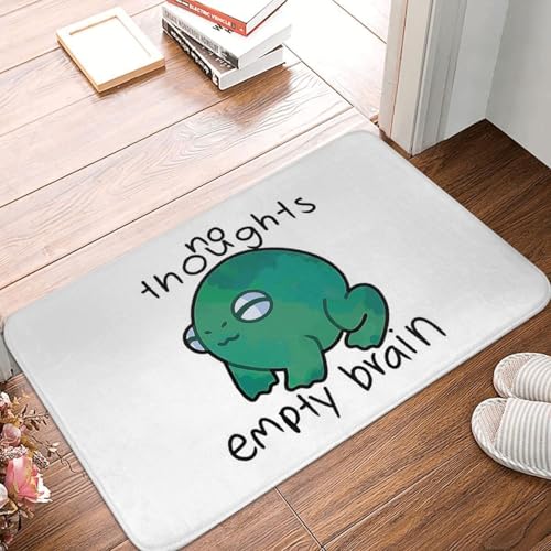 MSHEEFG Frosch Froggie Lustige Interessante Badematte Keine Gedanken Leere Gehirn Fußmatte Flanell Maschinenwaschbar 40 * 60CM MSHEEFG Frosch Froggie Lustige Interessante Badematte Keine Gedanken Leere Gehirn Fußmatte Flanell Maschinenwaschbar 40 * 60CM von MSHEEFG