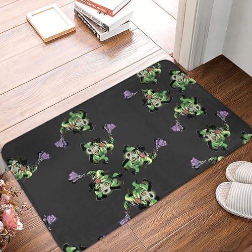 MSHEEFG Hades Anti-Rutsch-Fußmatte Pack Türmatte Küchenmatte Willkommen Teppich Flanell Modern Waschbar 40x60 cm von MSHEEFG