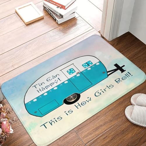 MSHEEFG Indische Motorrad Fußmatte Teppich Teppichmatte Kissen Eingang Küche Balkon Toilette Maschinenwaschbar 40 * 60CM von MSHEEFG