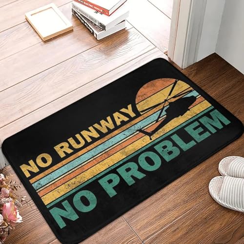MSHEEFG Keine Landebahn Kein Problem Fuß Matte Rutsch Feste Super Saugfähige Bade Matten Home Eingang Teppiche Küche Wohnzimmer Teppich Flur Fuß Polster 40 * 60 cm von MSHEEFG