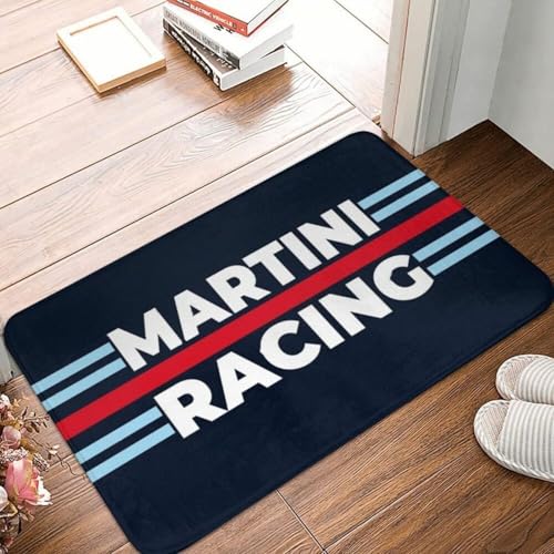 MSHEEFG Martini Racing Fußmatte Teppich Teppichmatte Fußmatte Polyester rutschfeste Saugfähige Matte Maschinenwaschbar 40 * 60CM MSHEEFG Martini Racing Fußmatte Teppich Teppichmatte Fußmatte Polyester rutschfeste Saugfähige Matte Maschinenwaschbar 40 * 60CM von MSHEEFG