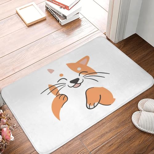 MSHEEFG Moderne Einfache Katze rutschfeste Fußmatte Bodenmatte Anti-Verschleiß-Teppich Teppich Für Küche Eingang Zuhause Balkon Fußpolstermatten 40 * 60 cm von MSHEEFG