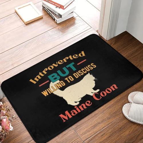 MSHEEFG Nette Britische Kurzhaar Katze Farbe Fußmatte Anti-Skid Badezimmer Fußmatten Hause Eingang Teppiche Küche Wohnzimmer Teppich Fußballen 40 * 60 cm von MSHEEFG