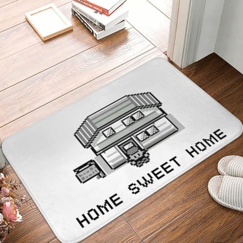 MSHEEFG Pokemon Home Süße Polyester Fußmatte Teppich Teppichmatte Fußmatte Anti-Rutsch-Kissen Maschinenwaschbar 40 * 60CM von MSHEEFG