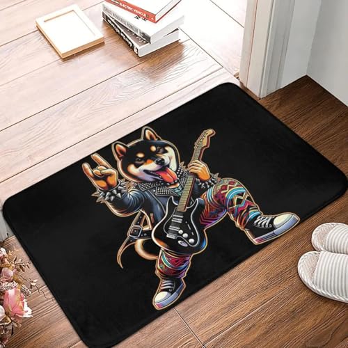 MSHEEFG Rock Sign Gitarrist Schwarz Und Tan Shiba Inu Fuß Matte Rutsch Feste Badezimmer Fußmatten Home Eingang Teppiche Wohnzimmer Teppich Fuß Polster 40 * 60 cm MSHEEFG Rock Sign Gitarrist Schwarz Und Tan Shiba Inu Fuß Matte Rutsch Feste Badezimmer Fußmatten Home Eingang Teppiche Wohnzimmer Teppich Fuß Polster 40 * 60 cm von MSHEEFG
