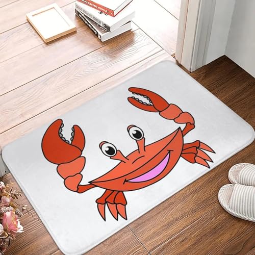 MSHEEFG Süße glückliche Krabbe Meeres Tier Fuß Matte rutsch Feste super saugfähige Badezimmer Fußmatten Home Eingang Teppiche Küche Teppich Fuß Polster 40 * 60 cm MSHEEFG Süße glückliche Krabbe Meeres Tier Fuß Matte rutsch Feste super saugfähige Badezimmer Fußmatten Home Eingang Teppiche Küche Teppich Fuß Polster 40 * 60 cm von MSHEEFG