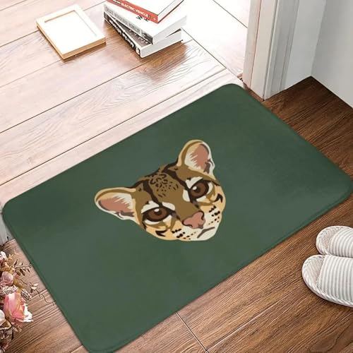 MSHEEFG Türmatte Pfirsich Katze Anti-Rutsch-Teppich Fußmatte Wohnzimmer Matte Bubu und Dudu beobachten den Mond zusammen Balkon Teppich Willkommen Dekor Waschbar 40 * 60 cm von MSHEEFG