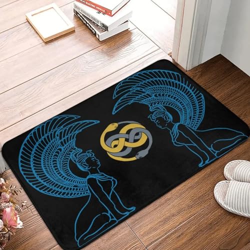 MSHEEFG Türmatte Retro Anti-Rutsch-Teppich Orakel Auryn Fußmatte Schlafzimmer Küche Matte Eingangstür Bodenteppich Waschbar 40 * 60 cm von MSHEEFG