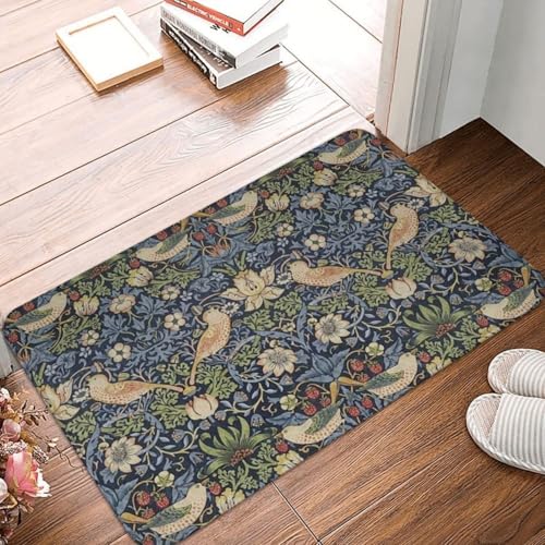 MSHEEFG William Morris Polyester Fußmatte Teppich Teppichmatte Kissen Eingang Küche Schlafzimmer Maschinenwaschbar 40 * 60CM von MSHEEFG