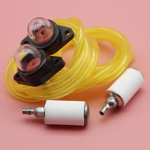 2 Fuß Kraftstoffleitungsschlauch Kraftstofffilter Schnappscheibe im Primer -Glühbirnen -Kit for Poulan Trimmer Pinselschneider Kettensägenteile Teile Gartenteile von MSHOZMD