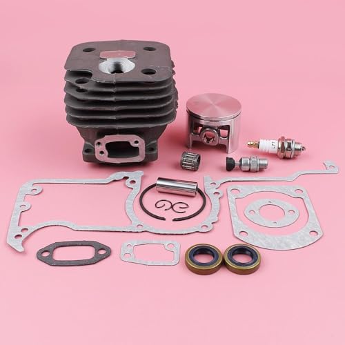 52 mm großer Bohrzylinderkopfkolben -Kit for Husqvarna 268 XP 272 272xp 272k Kettensäge 503 75 81-71 Nadellageransaugkrümmer Gartenteile von MSHOZMD