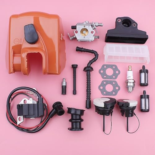 Luftfilterabdeckung Basis W Zündspulen Vergaser for Stihl MS250 MS230 MS210 Kettensäge 11231401902 1123 358 7701 Heizölkappe Gartenteile von MSHOZMD
