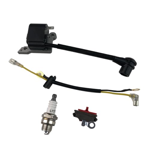 Zündspule EIN/Aus Stop Kill Schalter Zündkerze Kit Für 136 137 141 235 240 23 26 36 41 Kettensäge Garten Werkzeug Teile Gartenteile von MSHOZMD