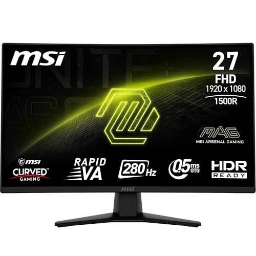Ecran PC gaming MSI MAG 274CXF 27 Incurvé 280 Hz Full HD Ecran PC gaming MSI MAG 274CXF 27 Incurvé 280 Hz Full HD von MSI