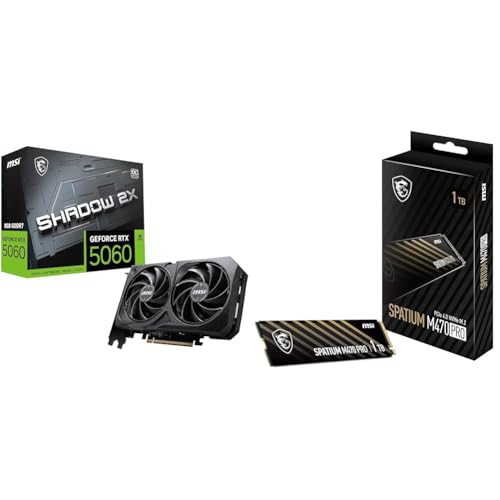 GeForce RTX 5060 8G Shadow 2X OC + SPATIUM M470 Pro PCIe 4.0 NVMe M.2 1TB GeForce RTX 5060 8G Shadow 2X OC + SPATIUM M470 Pro PCIe 4.0 NVMe M.2 1TB von MSI