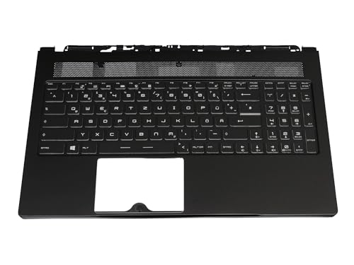 MSI 3076K6C221Y31 Original Tastatur inkl. Topcase DE (deutsch) schwarz/schwarz mit Backlight für GS63 Stealth 8RC/8RD (MS-16K6), Stealth 8RF (MS-16K7), GS63VR 6RF Ghost Pro (MS-16K2) von MSI