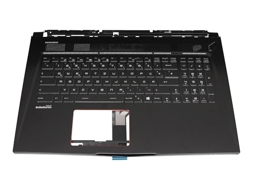 MSI 957-17B51E-C06 Original Tastatur inkl. Topcase DE (deutsch) schwarz/schwarz mit Backlight für GS73 Stealth 8RE (MS-17B5) von MSI