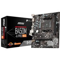 MSI B450M-A PRO MAX Mainboard Sockel (PC) AMD AM4 Formfaktor (Details) Micro-ATX Mainboard-Chipsatz von MSI