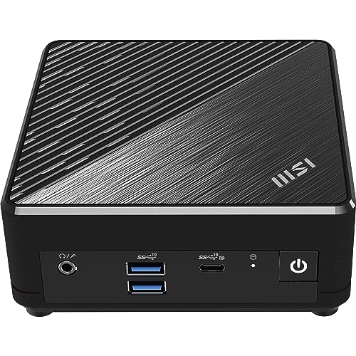 MSI Cubi N ADL-006DE Mini-PC, Intel Prozessor N200, 4GB DDR4, 128GB M.2 SSD, 1x USB 3.2 Gen 2 Type C (DisplayPort Alternate), HDMI 2.0 & DP 1.4, WLAN AC 9462, Bluetooth 5, Windows 11 Pro, Schwarz von MSI