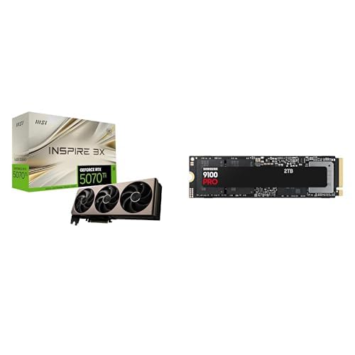 MSI GeForce RTX 5070 Ti 16G Inspire 3X OC + Samsung Gen5 SSD 9100Pro 2TB MSI GeForce RTX 5070 Ti 16G Inspire 3X OC + Samsung Gen5 SSD 9100Pro 2TB von MSI