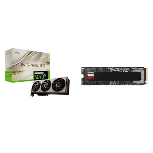 MSI GeForce RTX 5070 Ti 16G Inspire 3X OC + Samsung Gen5 SSD 9100Pro 2TB von MSI