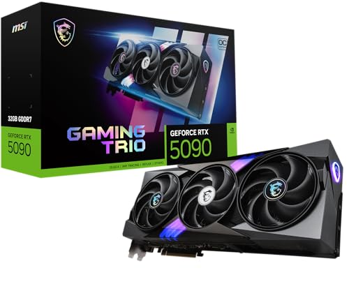 MSI GeForce RTX 5090 32G Gaming Trio OC — 32GB GDDR7 (28Gbps/512-bit), PCIe 5, Boost: 2482 MHz, HDMI 2.1b, DisplayPort 2.1b von MSI