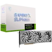 MSI Grafikkarte Nvidia GeForce RTX 4060 Ti GAMING X SLIM WHITE 16GB GDDR6-SDRAM PCIe x16 DisplayPort von MSI