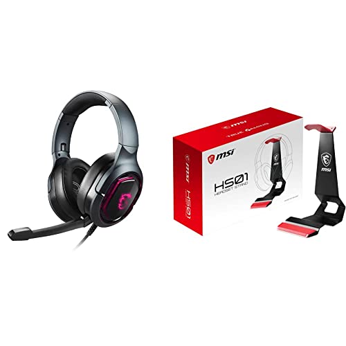 MSI Immerse GH50 Gaming Headset + Immerse HS01 Gaming Headset Ständer von MSI