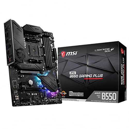MSI MPG B550 Gaming Plus (ATX AMD AM4 DDR4 M.2 USB 3.2 Gen 2 HDMI ATX Gaming Motherboard AMD Ryzen 5000 Prozessoren MSI MPG B550 Gaming Plus (ATX AMD AM4 DDR4 M.2 USB 3.2 Gen 2 HDMI ATX Gaming Motherboard AMD Ryzen 5000 Prozessoren von MSI