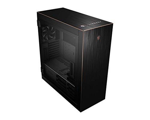 MSI MPG SEKIRA 500G Mid-Tower ATX Gehäuse (4x USB 3.1 Anschluss, 2x 200mm und 1x 120mm Fan im Lieferumfang, schwarz/gold) von MSI