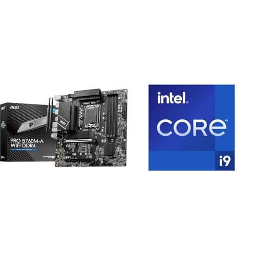 MSI PRO B760M-A WiFi DDR4 Mainboard Micro-ATX - Unterstützt Intel Core Prozessoren der 12. + Intel® Core™ i9-14900KF Desktop Processor 24 cores von MSI