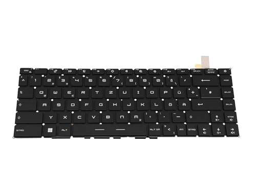 MSI S1N-3EDE2L2-SA0 Original Tastatur DE (deutsch) schwarz mit Backlight für GS66 Stealth 12UH/12UHS (MS-16V5), GE66 Raider 12UE/12UGS (MS-1544) von MSI