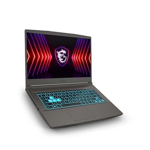 MSI Thin A15 B7UC-048IT, Gaming Notebook 15,6 Zoll Full HD 144Hz, AMD Ryzen 5 7535HS, Nvidia RTX 3050 4 GB GDDR6, 16 GB DDR5, 512 GB SSD PCIe4, WiFi 6E, Win 11 Home [Layout und Garantie Italienisch] von MSI