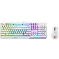 MSI Vigor GK30 combo Gaming Tastatur-und-Maus Set - Deutsch - weiß von MSI