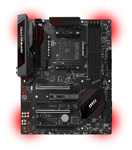 MSI X370 GAMING PRO, Sockel AM4, DDR4, HDMI,DVI 1x M.2 & 10x USB 3.1(2x Gen2 & 8x Gen1), 1x USB-C ATX Mainboard von MSI