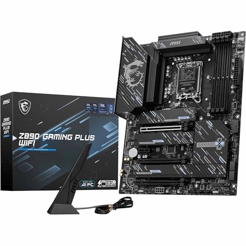 Z890 Gaming Plus WiFi Mainboard, ATX - Unterstützt Intel Core Ultra Prozessoren (Series 2), LGA 1851 - DDR5 Memory Boost 9200+MT/s OC, 1 x PCIe 5.0 x16, 1 x M.2 Gen5, Intel Killer 5G LAN, Wi-Fi Z890 Gaming Plus WiFi Mainboard, ATX - Unterstützt Intel Core Ultra Prozessoren (Series 2), LGA 1851 - DDR5 Memory Boost 9200+MT/s OC, 1 x PCIe 5.0 x16, 1 x M.2 Gen5, Intel Killer 5G LAN, Wi-Fi von MSI