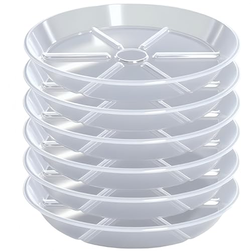 MSKIAUO Untersetzer für Pflanzen, 15,2 cm, 6 Stück, transparente Blumentöpfe und Abtropfschalen MSKIAUO Untersetzer für Pflanzen, 15,2 cm, 6 Stück, transparente Blumentöpfe und Abtropfschalen von MSKIAUO