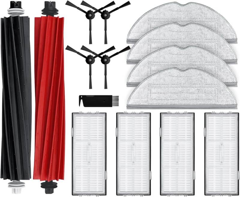 MSM Saugroboter Zubehör-Set Ersatzteile Bürsten Filter Für Roborock S8 / S8 Plus DuoRoller von MSM