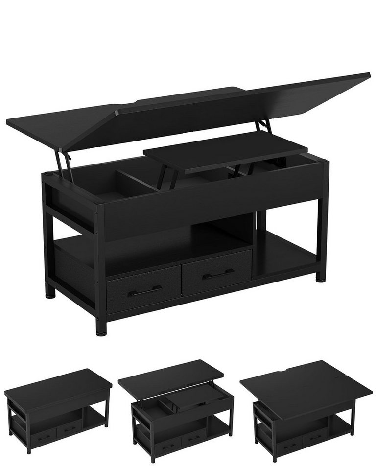 MSMASK Couchtisch 3-in-1-Multifunktions-Wohnzimmertisch mit 2 Schubladen, Kaffeetisch, Versteckte Aufbewahrung, 50T x 100B x 50H cm MSMASK Couchtisch 3-in-1-Multifunktions-Wohnzimmertisch mit 2 Schubladen, Kaffeetisch, Versteckte Aufbewahrung, 50T x 100B x 50H cm von MSMASK