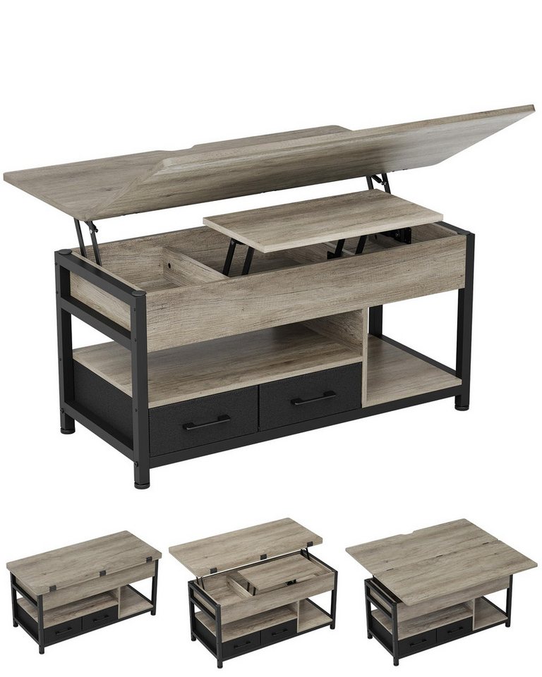 MSMASK Couchtisch 3-in-1-Multifunktions-Wohnzimmertisch mit 2 Schubladen, Kaffeetisch, Versteckte Aufbewahrung, 50T x 100B x 50H cm MSMASK Couchtisch 3-in-1-Multifunktions-Wohnzimmertisch mit 2 Schubladen, Kaffeetisch, Versteckte Aufbewahrung, 50T x 100B x 50H cm von MSMASK