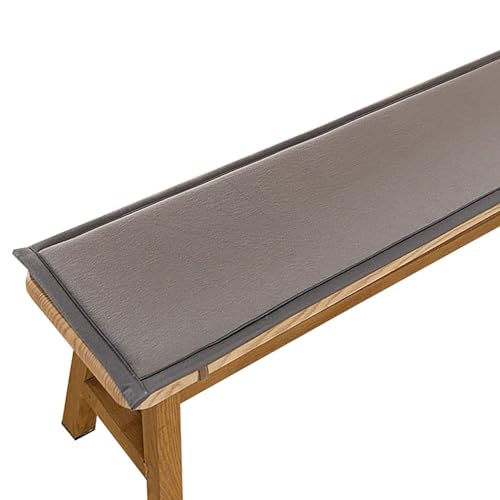 MSNCS Bankkissen Bankauflage Stuhlkissen für Fensterbank, Gartenbankauflage Dicke 2.5cm rutschfeste Bankpolster Schaukel Sitzkissen für Outdoor, Terrasse, Drinnen(Dunkelgrau,145x40x2.5cm) von MSNCS