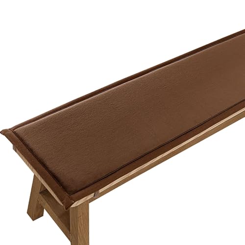 MSNCS Bankkissen Bankauflage Stuhlkissen für Fensterbank, Gartenbankauflage Dicke 2.5cm rutschfeste Bankpolster Schaukel Sitzkissen für Outdoor, Terrasse, Drinnen(Dunkler Kaffee,180x35x2.5cm) von MSNCS
