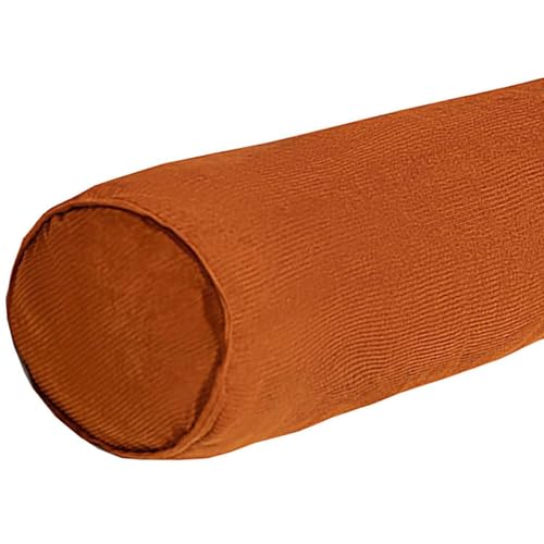MSNCS Nackenrolle Nackenkissen 60/80/100/120/150 cm Zylinderförmige Kissen Multifunktional Wurfkissen Abnehmbar Nackenrollenkissen Weichem Bequemes Kissenrolle Für Kopf, Nacken(Orange,22cmx150cm) von MSNCS