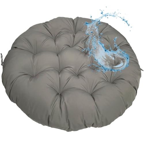 MSNCS Rundes Papasansessel Kissen Wasserdicht Sitzkissen Hängesessel Outdoor/Indoor Bodenkissen Kissen für Schwenksessel, Korbsessel Outdoor Gartenmöbel Sitzauflage Auflage(Dark Gray,40x40cm) von MSNCS