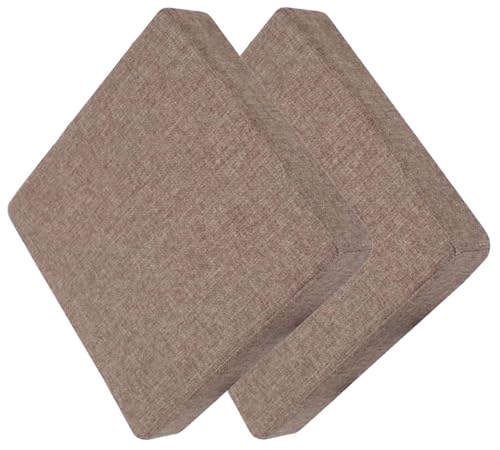MSNCS Stuhlkissen 30x30/35x35/40x40cm Quadratisch Sitzkissen 1/2/4er Set, Bequem Weiches Stuhlauflage Dickes 5/8 cm,rutschfest Stuhl-Sitzkissen,für Außen Oder Innen, Garten, Büro(Y,30x30x5CM 2pcs) von MSNCS