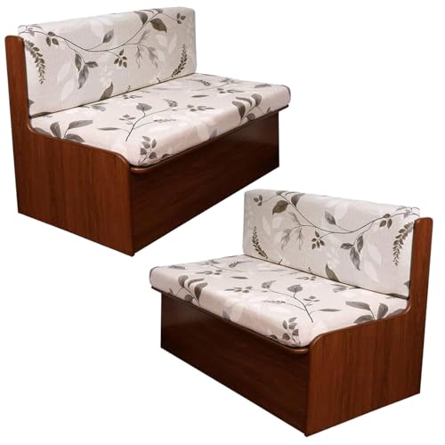 Wohnmobil Esstischkissenbezüge RV-Sitzbezüge Waschbare Caravan Sofakissen Dinette Camper Bank Sitzbezüge für Wohnwagen Bezug Sofa-Sitzkissenbezug Futonbezug(Color:Flower pattern5,Size:2-seater set) von MSNCS