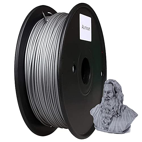 PLA Aluminium Filament 1.75mm Aluminiumpulver gefülltes Polymilchsäure Filament Echtes Metall Filament gefüllt mit 30% Aluminiumpulver 0.5kg Spule PLA Aluminium Filament 1.75mm Aluminiumpulver gefülltes Polymilchsäure Filament Echtes Metall Filament gefüllt mit 30% Aluminiumpulver 0.5kg Spule von MSNJ