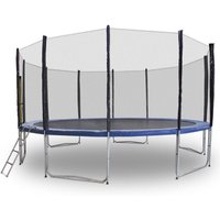 Trampolin 488 Outdoor Gartentrampolin Komplettset 488 cm 4,90 m 490 cm Modell 2019 mit Extra verstärkten Rahmen von MSPOINT