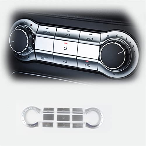 MSRAO Auto Styling Mittelkonsole Klimaanlage Tasten Trim Aufkleber ABS Für Mercedes-Benz C117 CLA X156 GLA W176 W246 A B Klasse 2012-2019 von MSRAO