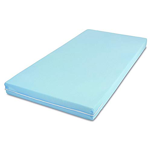 MSS e.K. Roll-Matratze Easy Active 200x120x11 cm H3 Bezug Blau Schaumstoff von MSS e.K.